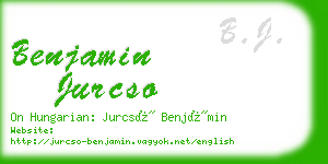 benjamin jurcso business card